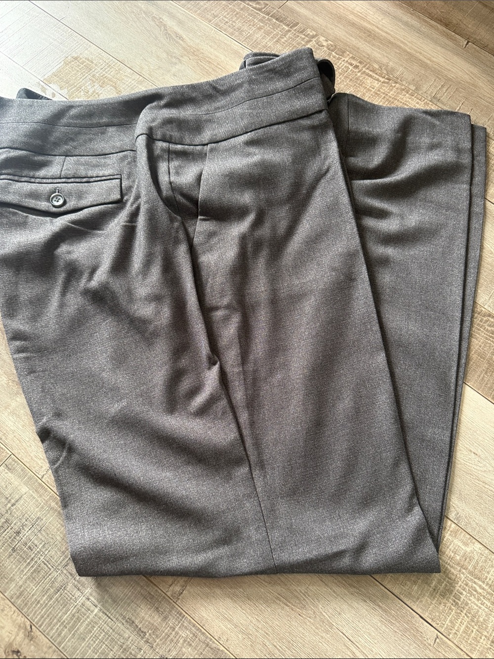 The Limited Women's Charcoal Gray with Silver Speck Dress Trousers